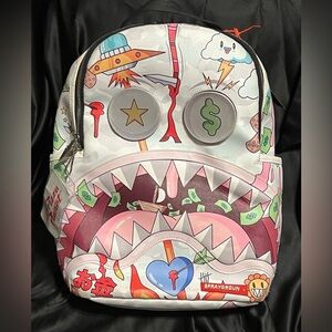 SPRAYGROUND DISTURBED SHARK BACKPACK 2019.Limited Edition with Gold Tag.